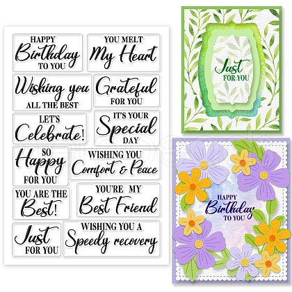 Custom Summer Theme PVC Plastic Clear Stamps DIY-WH0631-0581-1