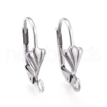 Tarnish Resistant 304 Stainless Steel Leverback Earring Findings X-STAS-K198-02P-1