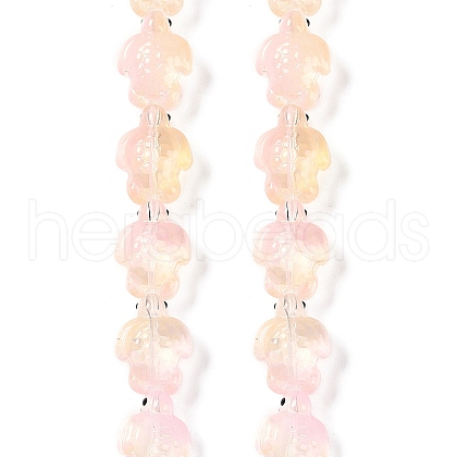 Transparent Glass Enamel Beads Strands GLAA-B021-06K-1
