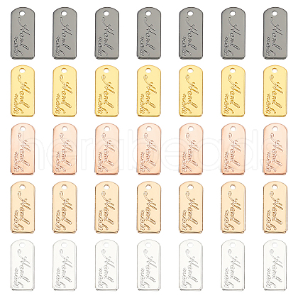 WADORN 50Pcs 5 Colors Alloy Charms FIND-WR0011-36-1