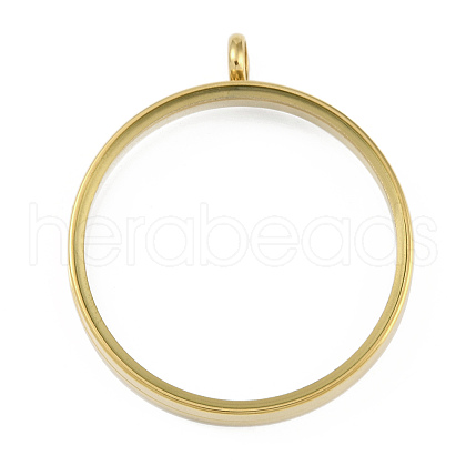 Ion Plating(IP) 304 Stainless Stee Locket Pendants STAS-S132-16G-06-1