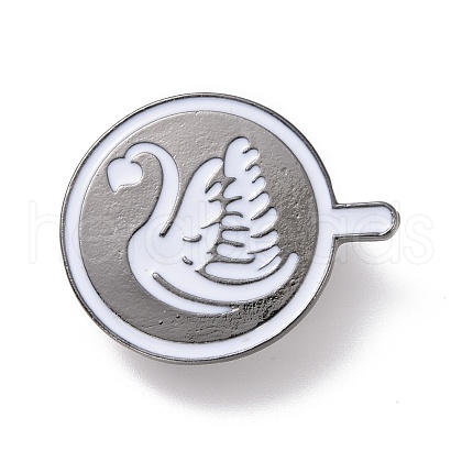 Mother's Day Coffee Cup with Pattern Enamel Pin JEWB-G012-B04-1