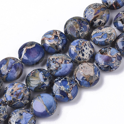 Natural Imperial Jasper Beads Strands G-S355-87A-02-1