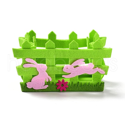 Easter Non-woven Fabric Basket Display Decorations DJEW-K021-02B-1
