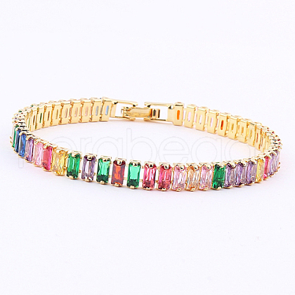 Cubic Zirconia Tennis Bracelets ND9317-1-1