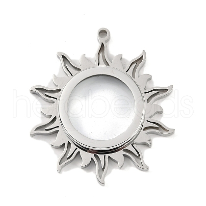 304 Stainless Stee Locket Pendants STAS-S132-08P-01-1