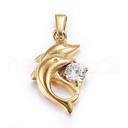 304 Stainless Steel Pendants STAS-P216-24G-1