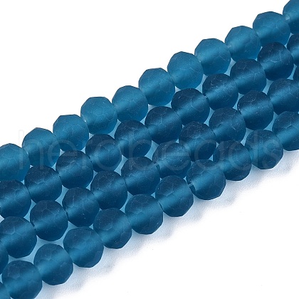 Transparent Glass Beads Strands X-EGLA-A044-T6mm-MD27-1