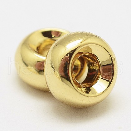 Brass Spacer Rondelle Beads KK-P130-112G-NR-1