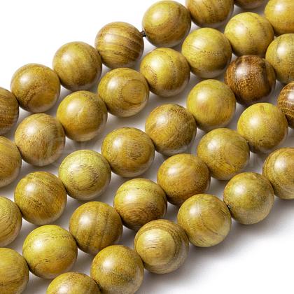 Natural Bocote Beads Strands X-WOOD-F006-05-10mm-1