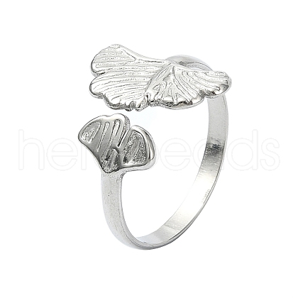 304 Stainless Steel Cuff Rings RJEW-M019-64P-1