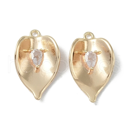 Brass Cubic Zirconia Pendants KK-H482-12G-03-1