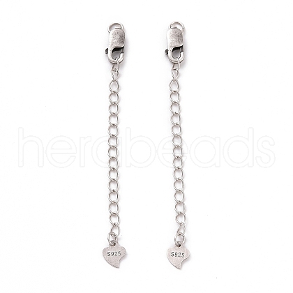 925 Sterling Silver Chain Extenders STER-D036-36AS-1