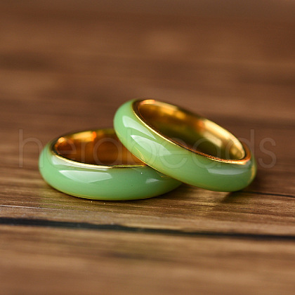 304 Stainless Steel Enamel Finger Rings FS-WGF3AA7-02-1