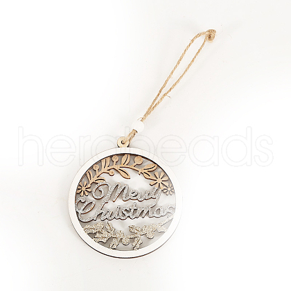Christmas Wooden Pendant Decoration XMAS-PW0001-166B-1