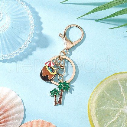 Tropical Beach Theme Keychain KEYC-JKC01257-1