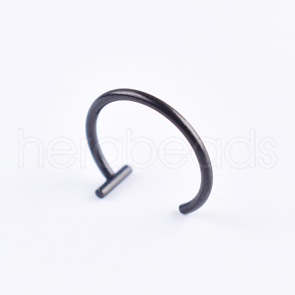 Stainless Steel 18 Gauge Fake Lip Rings Piercing Jewelry WG218DE-05-1