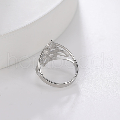Fashionable 304 Stainless Steel Finger Rings for Women FS-WG5976D-02-1