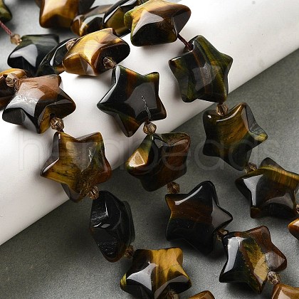 Natural Tiger Eye Beads Strands G-U023-C01-03-1