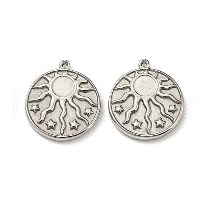 Non-Tarnish 304 Stainless Steel Pendants STAS-L022-208P-1