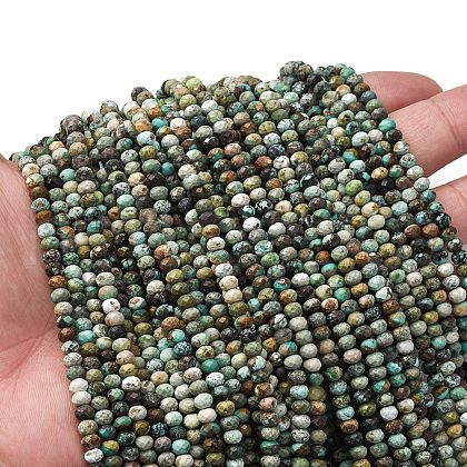 Natural HuBei Turquoise Beads Strands G-RM2025-D15-E-1