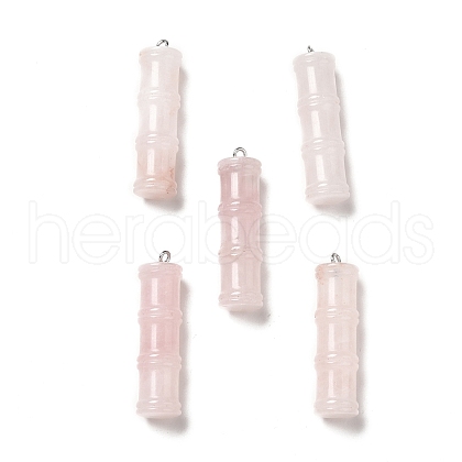 Natural Rose Quartz Pendants G-I340-A15-1