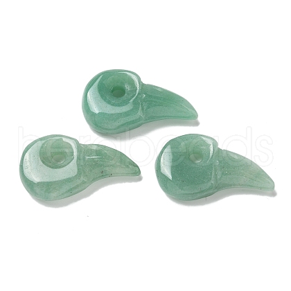 Natural Green Aventurine Carved Pendants G-H089-01E-1
