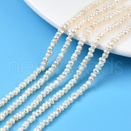 Natural Cultured Freshwater Pearl Beads Strand PEAR-N015-03B-1