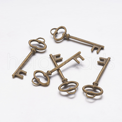Tibetan Style Alloy Pendants X-TIBEP-14008-AB-FF-1