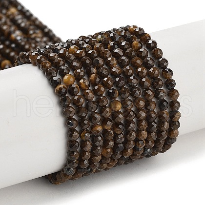 Natural Tiger Eye Beads Strands G-M399-03A-01-1