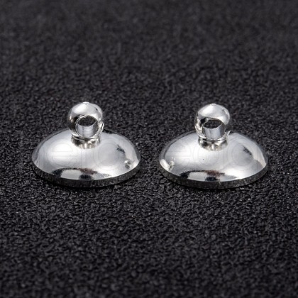 Brass Bead Cap Pendant Bails KK-H759-30B-S-1