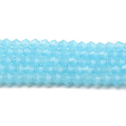 Imitation Jade Glass Beads Strands EGLA-A039-J4mm-D03-1
