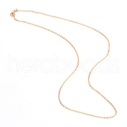 304 Stainless Steel Cable Chains Necklaces STAS-S029-02G-1