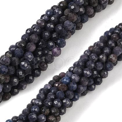Natural Sapphire Beads Strands G-G204-A02-3.5mm-1