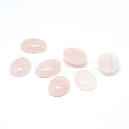 Natural Rose Quartz Gemstone Cabochons G-T020-12x16mm-17-1