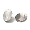 Non-Tarnish 304 Stainless Steel Stud Earrings Findings X-STAS-B041-07P-1