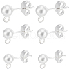 Beebeecraft 60Pcs 3 Style 304 Stainless Steel Ball Stud Earring Post STAS-BBC0004-21-1