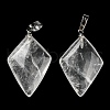 Natural Quartz Crystal Pendants G-C066-03C-3