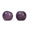 Natural Amethyst European Beads G-R488-01Q-4