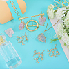 CHGCRAFT 8Pcs Brass Leaf Pendants KK-CA0002-79-6