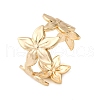 Brass Adjustable Open Cuff Rings for Women RJEW-R021-02G-2