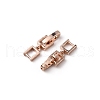 Brass Fold Over Clasps KK-WH0046-51RG-2
