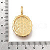 Brass Micro Pave Cubic Zirconia & Enamel Pendants KK-R222-08G-06-3