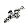 Tibetan Style Alloy Pendants FIND-H018-01AS-3