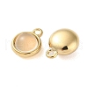 Opalite Half Round Charms STAS-L022-397C-G-2