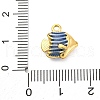 304 Stainless Steel Enamel Pendants STAS-B085-38G-01-3