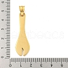 Ion Plating(IP) 304 Stainless Steel Pendants STAS-C102-08G-3