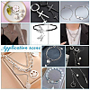 Unicraftale 100Pcs 2 Colors 304 Stainless Steel Chain Extender STAS-UN0060-92-6