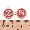 Golden Plated Alloy Enamel Charms X-ENAM-S118-08Z-3