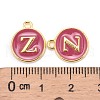 Golden Plated Alloy Enamel Charms X-ENAM-S118-08Z-3